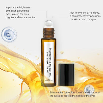Hydrating Eye RollerCream with Castor & Sesame Seed Oil -Cooling, NourishingFormula for All Skin Types